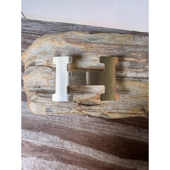 Hermès H Constance Belt Buckle Gold Tone Brushed Finish Fits 32mm Strap - Picture 9 of 10